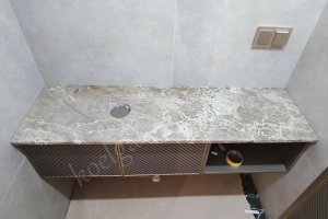 столешница для раковины мрамор ванна